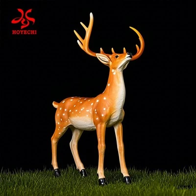Hoyechi Verspreide verlichte vergrichting Glasvezel Materiaal Decoratieve lamp voor Animal Theme Park