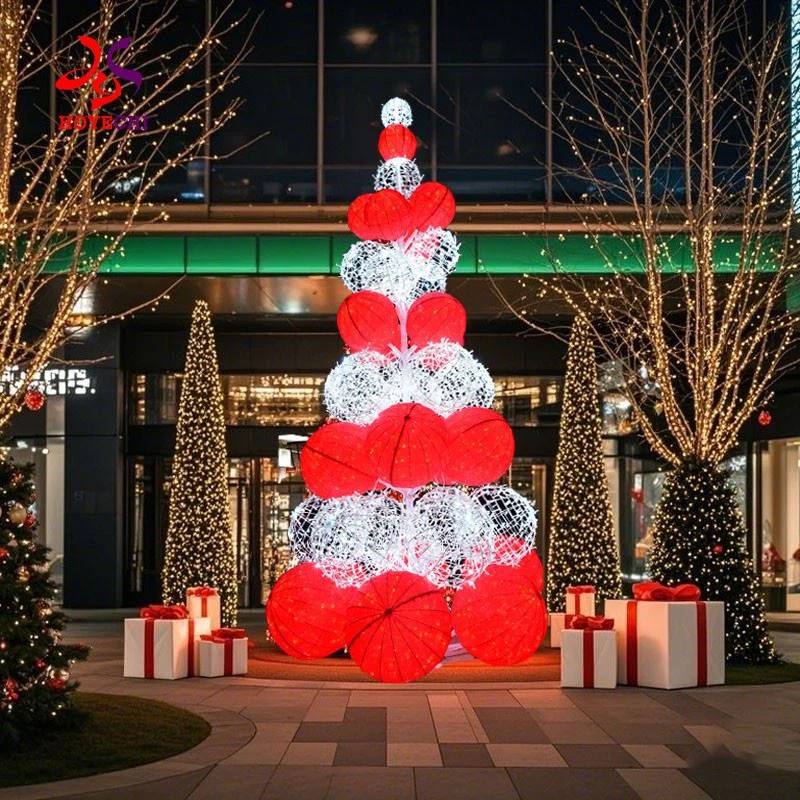 Spherical Light Sculpture Christmas Tree